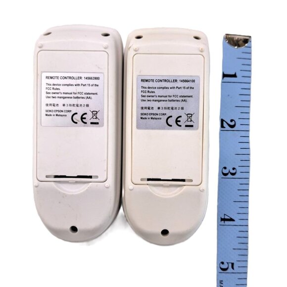 Epson Projector Remote Control Model 145663900 & 145664100 Lot Of 2 Original OEM - Picture 4 of 4
